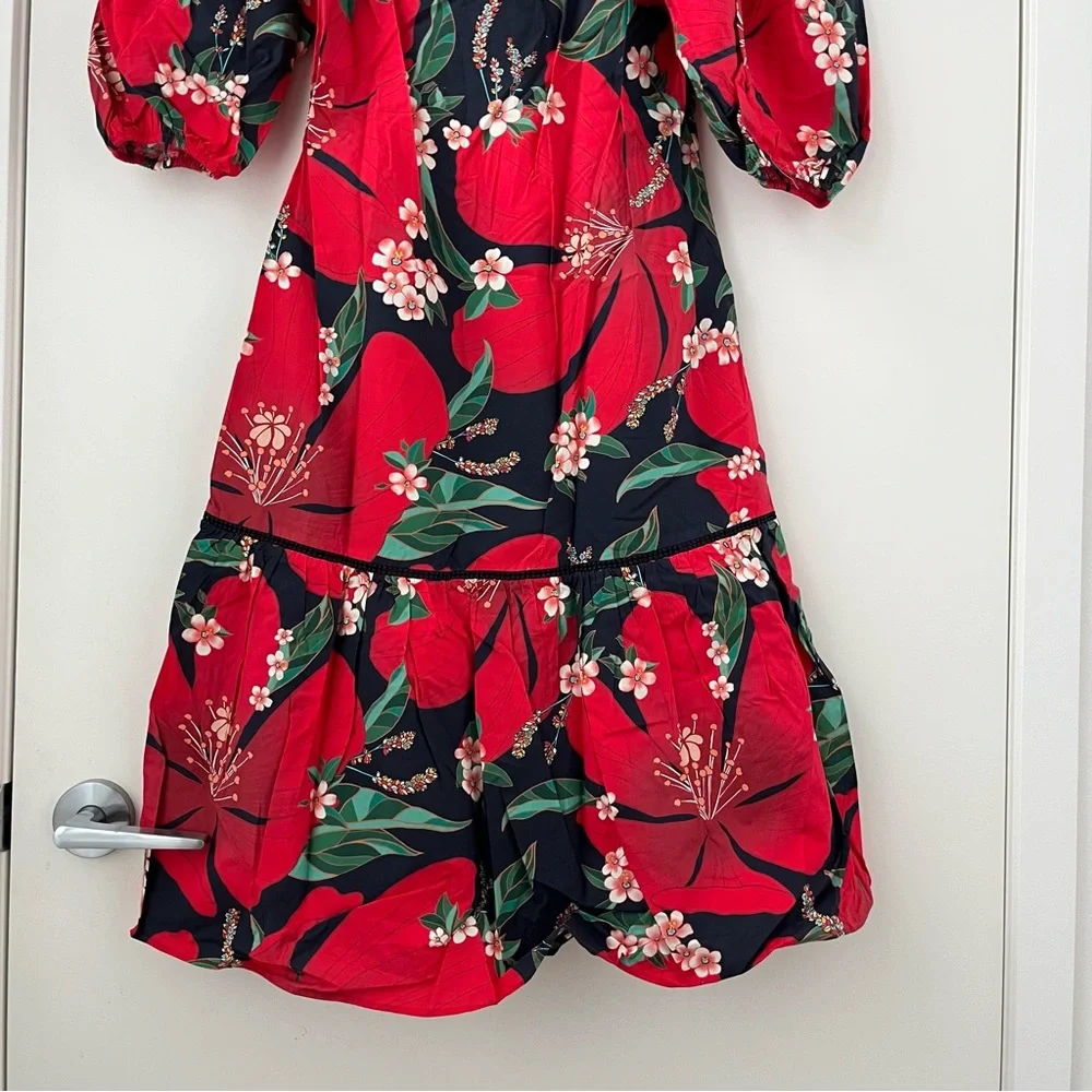 NWT Farm Rio x Anthropologie Jamila Midi Dress XS - Picture 6 of 16